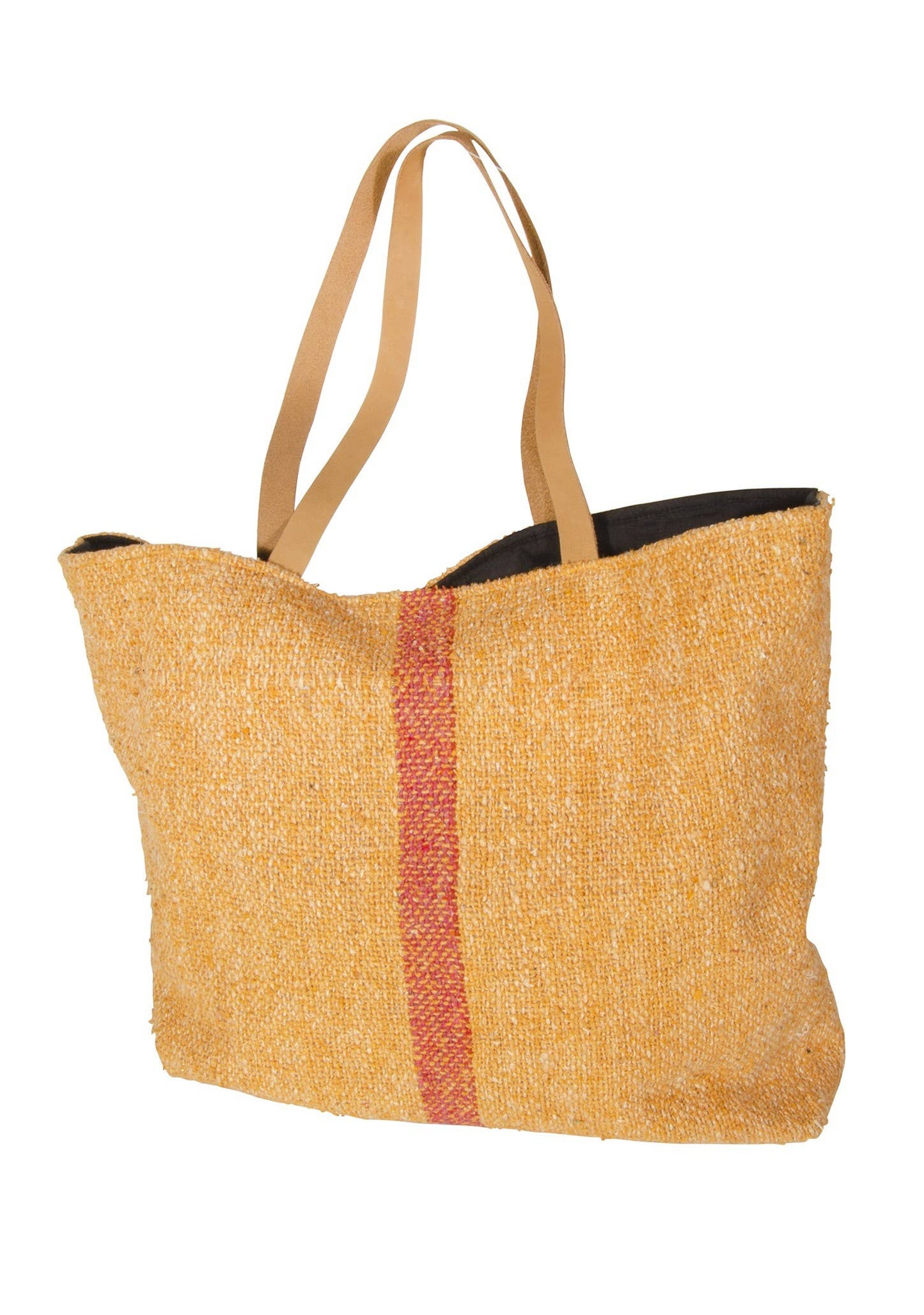 Recycled Cotton Khadi Shoulder Bag: Mustard(MU)