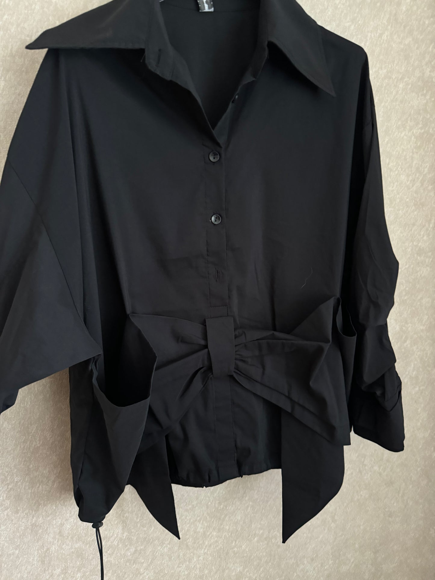 Black Bow Blouse