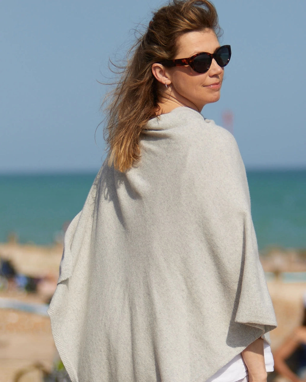 Cashmere Blend Poncho