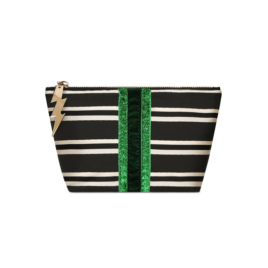 SMALL BLACK AND WHITE STRIPE BAG